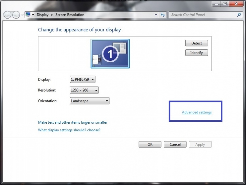 Lowering the refresh rate on monitor